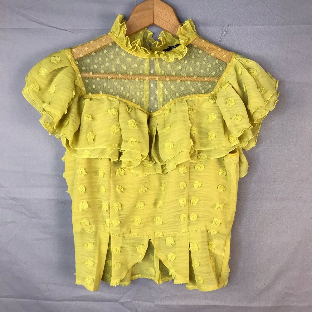 Kate C. Yellow crop top